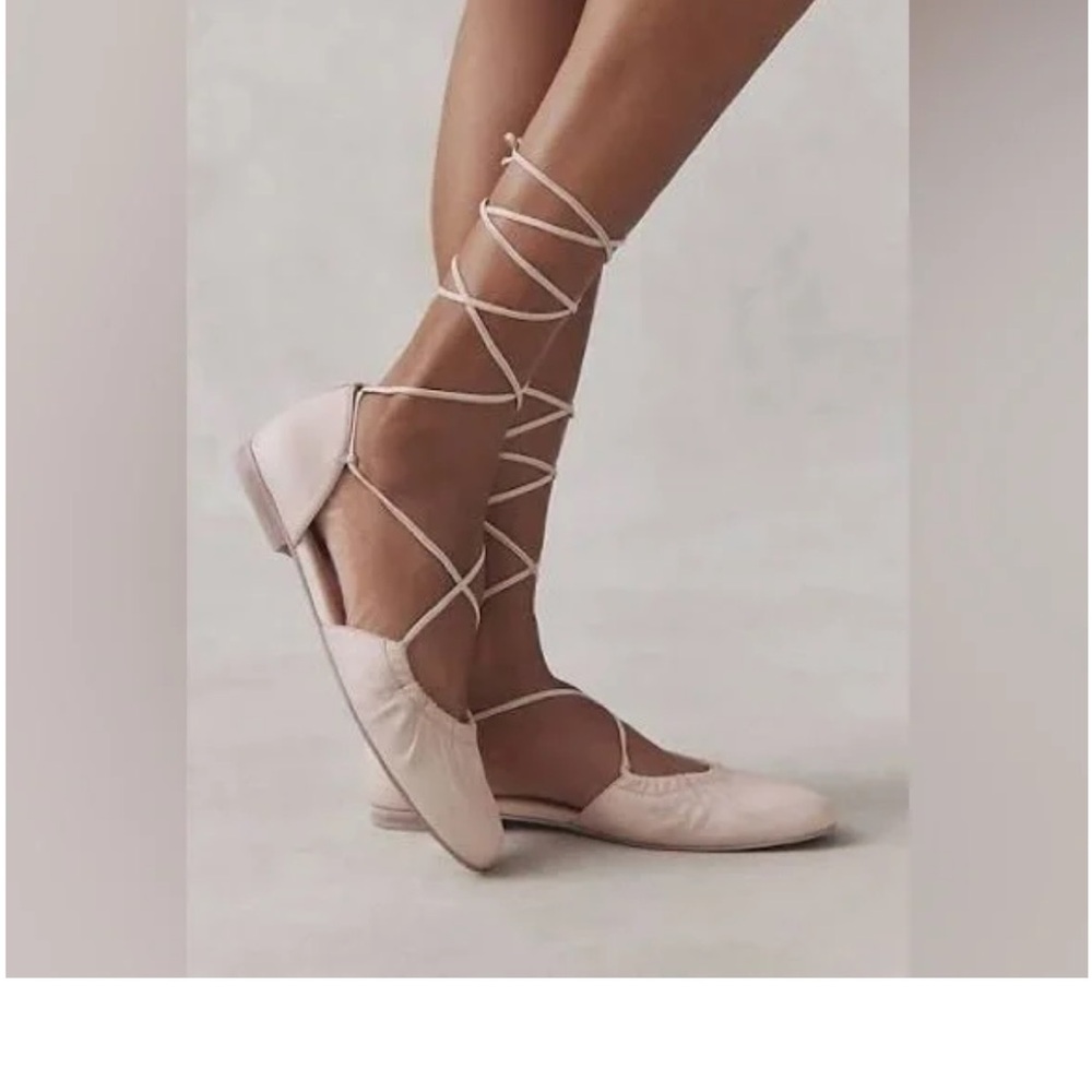 Dolce Vita Blush Lace-Up Flats